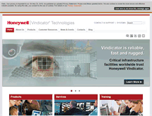 Tablet Screenshot of honeywellvindicator.com